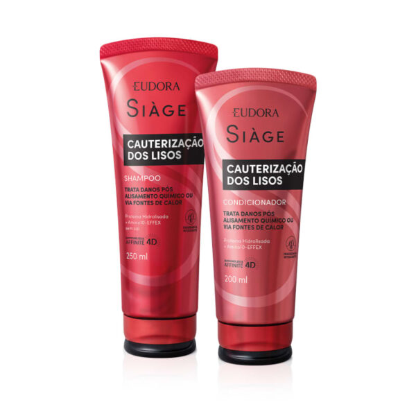 Combo Siàge Cauterização dos Lisos: Shampoo 250ml + Condicionador 200ml