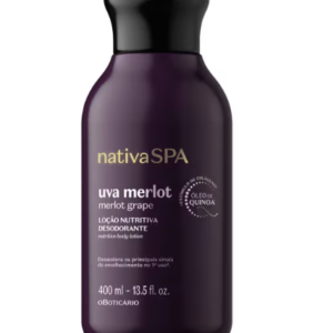 Loção Nutritiva Desodorante Nativa Spa Uva Merlot 400ml