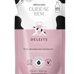 Refil Loção Desodorante Hidratante Corporal Cuide-se Bem Deleite 350ml