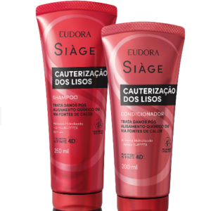 Combo Siàge Cauterização dos Lisos: Shampoo 250ml + Condicionador 200ml