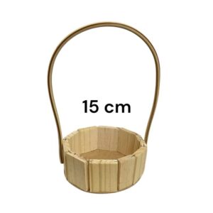 Cesta de madeira 15 cm